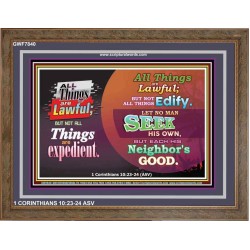 ALL THINGS ARE LAWFUL   Scripture Art Work   (GWF7840)   