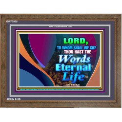 WORDS OF ETERNAL LIFE   Christian Artwork Acrylic Glass Frame   (GWF7895)   
