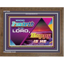 TRUST IN THE LORD   Framed Children Room Wall Decoration   (GWF7920b)   "45x33"