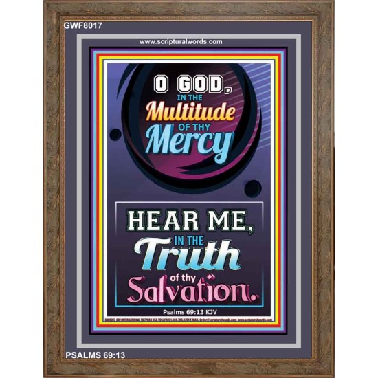 TRUTH OF THY SALVATION   Framed Bible Verses   (GWF8017)   