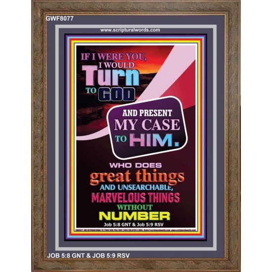 TURN TO GOD   Scripture Wooden Frame   (GWF8077)   