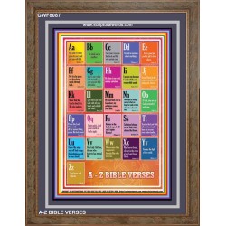 A-Z BIBLE VERSES   Christian Quotes Frame   (GWF8087)   