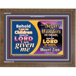 SIGNS AND WONDERS   Framed Scriptural Decor   (GWF8180)   "45x33"