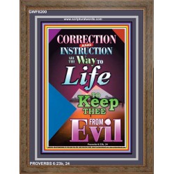 THE WAY TO LIFE   Scripture Art Acrylic Glass Frame   (GWF8200)   