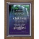 WE ARE THE CHILDREN OF GOD   Scriptural Portrait Acrylic Glass Frame   (GWF830)   