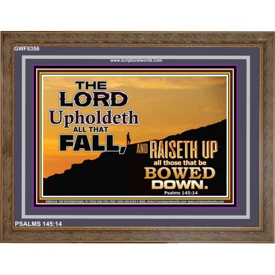 UPHOLDETH ALL THAT FALL   Scripture Wall Art   (GWF8356)   