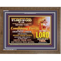 A CONSUMING FIRE   Bible Verses Framed Art Prints   (GWF8361)   "45x33"