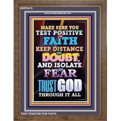 TRUST GOD AT ALL TIMES   Biblical Paintings Acrylic Glass Frame   (GWF8415)   "33x45"