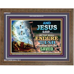 YE SHALL BE SAVED   Unique Bible Verse Framed   (GWF8421)   
