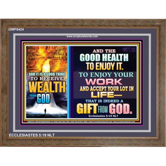 WEALTH FROM GOD   Art & Dcor Framed   (GWF8424)   