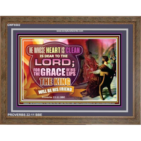 A CLEAN HEART   Bible Verses Frame Art Prints   (GWF8502)   