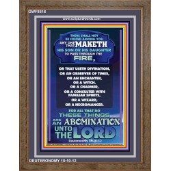 AN ABOMINATION UNTO THE LORD   Bible Verse Framed for Home Online   (GWF8516)   