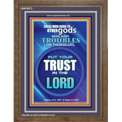 TRUST IN THE LORD   Framed Bible Verse   (GWF8573)   "33x45"