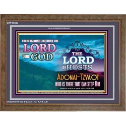 ADONAI TZVA'OT - LORD OF HOSTS   Christian Quotes Frame   (GWF8650L)   