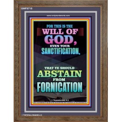 ABSTAIN FROM FORNICATION   Scripture Wall Art   (GWF8715)   