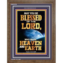 WHO MADE HEAVEN AND EARTH   Encouraging Bible Verses Framed   (GWF8735)   