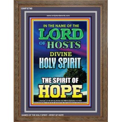 THE SPIRIT OF HOPE   Bible Verses Wall Art Acrylic Glass Frame   (GWF8798)   "33x45"