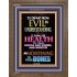 WISDOM IS HEALTH   Inspirational Wall Art Frame   (GWF8833)   "33x45"