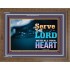 WITH ALL YOUR HEART   Framed Religious Wall Art    (GWF8846L)   "45x33"