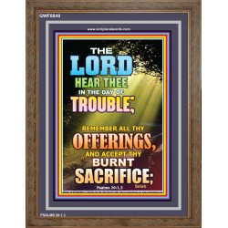 ALL THY OFFERINGS   Framed Bible Verses   (GWF8848)   