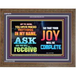 ASK AND YOU WILL RECEIVE   Scripture Art Frame   (GWF8878)   