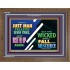 A JUST MAN SHALL RISE   Framed Bible Verse   (GWF8967)   "45x33"