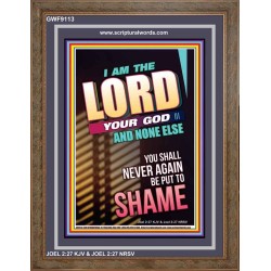 YOU SHALL NOT BE PUT TO SHAME   Bible Verse Frame for Home   (GWF9113)   