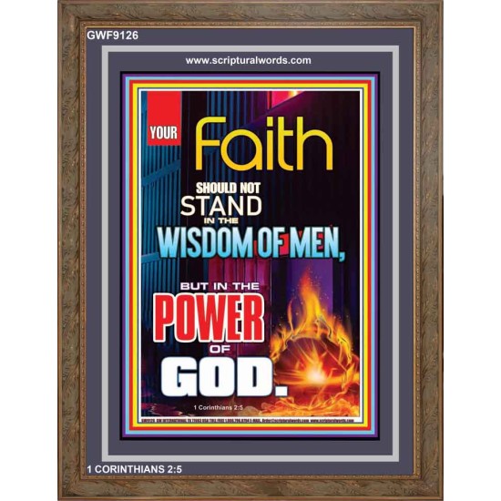 YOUR FAITH   Frame Bible Verse Online   (GWF9126)   
