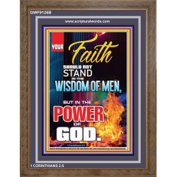 YOUR FAITH   Framed Bible Verses Online   (GWF9126B)   "33x45"