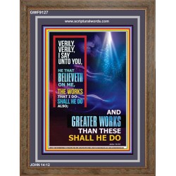 VERILY VERILY I SAY TO YOU   Frame Bible Verses Online   (GWF9127)   "33x45"