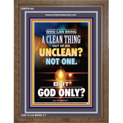 UNCLEAN   Scriptures Wall Art   (GWF9144)   "33x45"