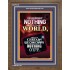 WE BROUGHT NOTHING TO THE WORLD   Frame Scriptures Dcor   (GWF9147)   "33x45"