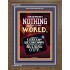 WE BROUGHT NOTHING TO THE WORLD   Framed Scriptural Dcor   (GWF9147B)   "33x45"