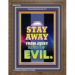 ABSTAIN FROM EVIL   Scripture Art Prints   (GWF9184)   "33x45"