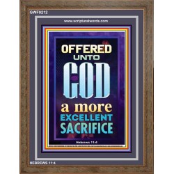 A MORE EXCELLENT SACRIFICE   Contemporary Christian poster   (GWF9212)   