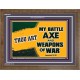 WEAPONS OF WAR   Christian Quotes Framed   (GWF9434)   