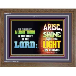 A LIGHT THING   Christian Paintings Frame   (GWF9474c)   "45x33"