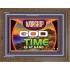 WORSHIP GOD FOR THE TIME IS AT HAND   Acrylic Glass framed scripture art   (GWF9500)   "45x33"