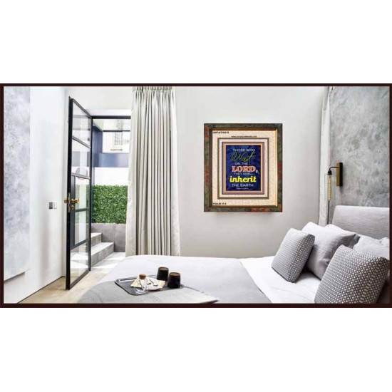 WAIT ON THE LORD   contemporary Christian Art Frame   (GWFAITH6519)   