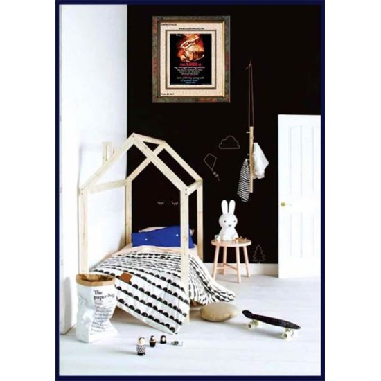 WITH MY SONG WILL I PRAISE HIM   Framed Sitting Room Wall Decoration   (GWFAITH4538)   