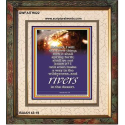 A NEW THING DIVINE BREAKTHROUGH   Printable Bible Verses to Framed   (GWFAITH022)   