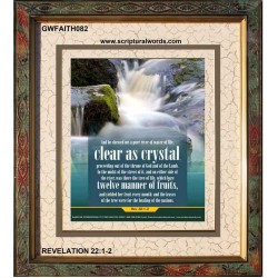 WATER OF LIFE   Christian Quotes Framed   (GWFAITH082)   "16x18"