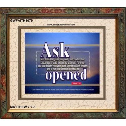 ASK AND IT SHALL BE GIVEN   Scriptural Wall Art   (GWFAITH1079)   
