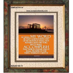 THE WORD OF GOD    Bible Verses Poster   (GWFAITH114)   