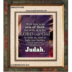 ARM OF FLESH?   Bible Verse Acrylic Glass Frame   (GWFAITH1509)   