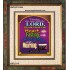 TURN YE EVEN TO ME   Framed Office Wall Decoration   (GWFAITH1884)   "16x18"