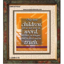 TRUE LOVE   Contemporary Christian Wall Art Acrylic Glass frame   (GWFAITH232)   "16x18"