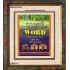 THE WORD WAS GOD   Inspirational Wall Art Wooden Frame   (GWFAITH252)   "16x18"