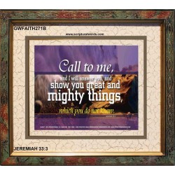 SHEW THEE GREAT AND MIGHTY THINGS   Kitchen Wall Dcor   (GWFAITH271B)   