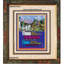 ALL THINGS UNDER HIS FEET   Scriptures Wall Art   (GWFAITH3211)   